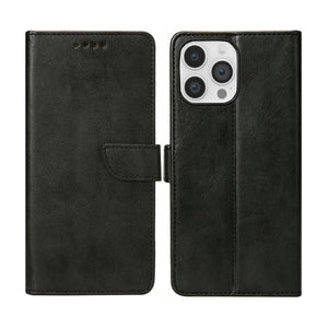Rixus Bookcase For Apple iPhone 14 Pro Max Black