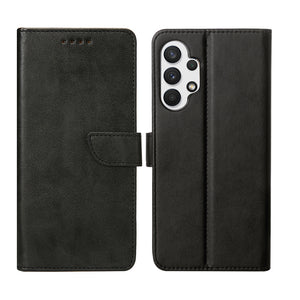 Rixus Bookcase For Samsung Galaxy A32 5G Black