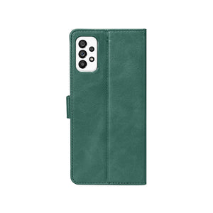 Rixus Bookcase For Samsung Galaxy A33 5G Dark Green