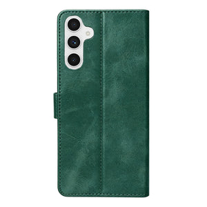 Rixus Bookcase For Samsung Galaxy A54 Dark Green