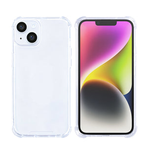 Rixus Anti-Burst Case For Apple iPhone 14 Plus Transparent