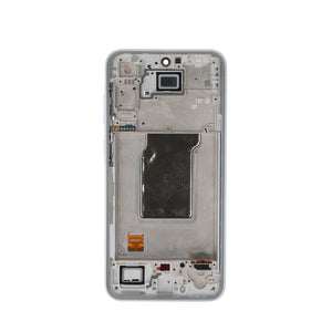 Samsung Galaxy A35 A356B Display And Digitizer With Frame Iceblue Service Pack