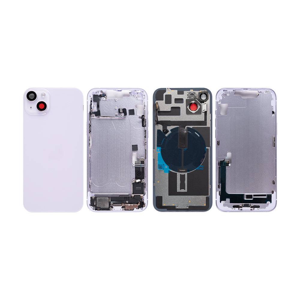 For iPhone 14 Plus Complete Housing Incl. All Small Parts Without Battery And Back Camera Purple