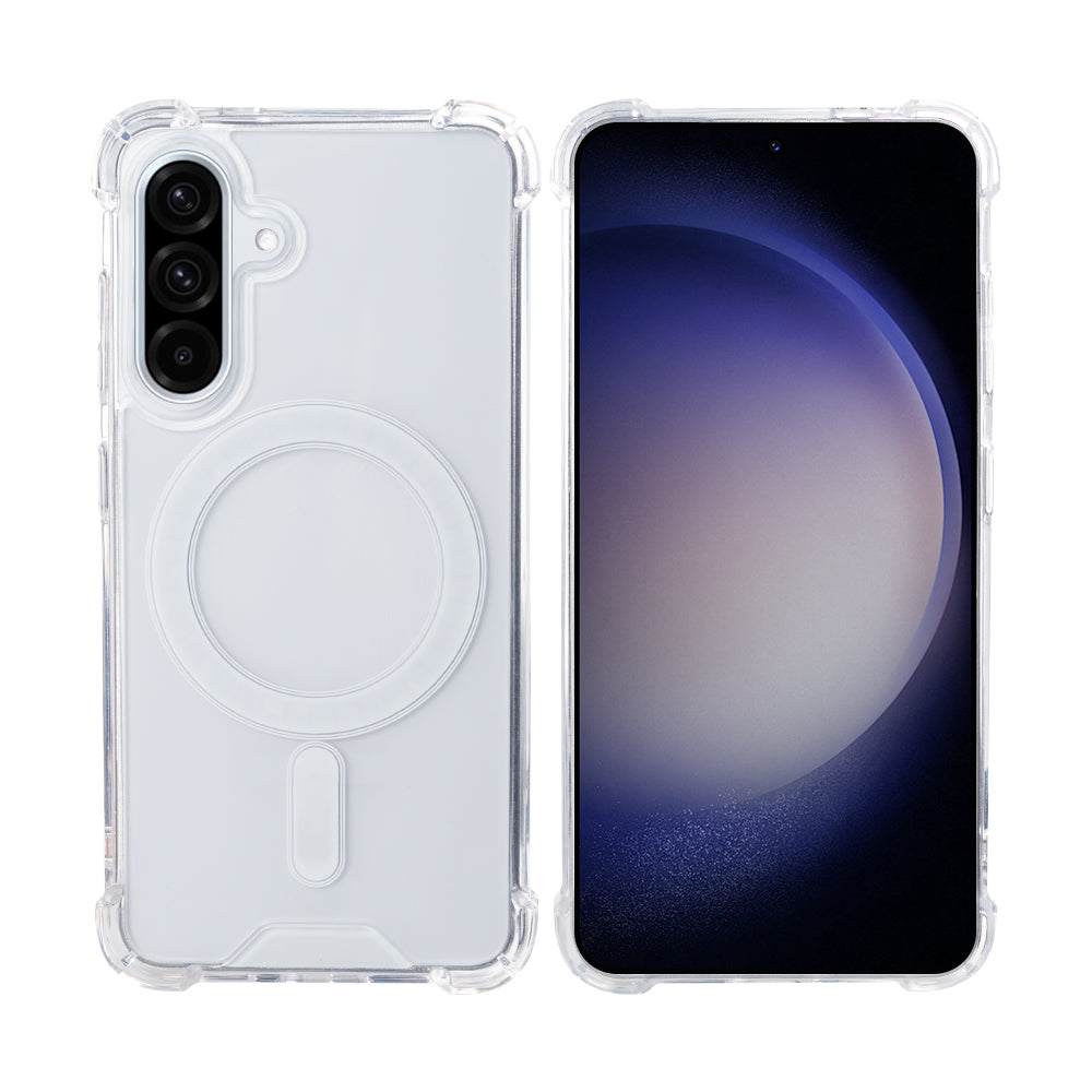 Rixus Anti-Burst Case With MagSafe For Samsung Galaxy A36 Transparent