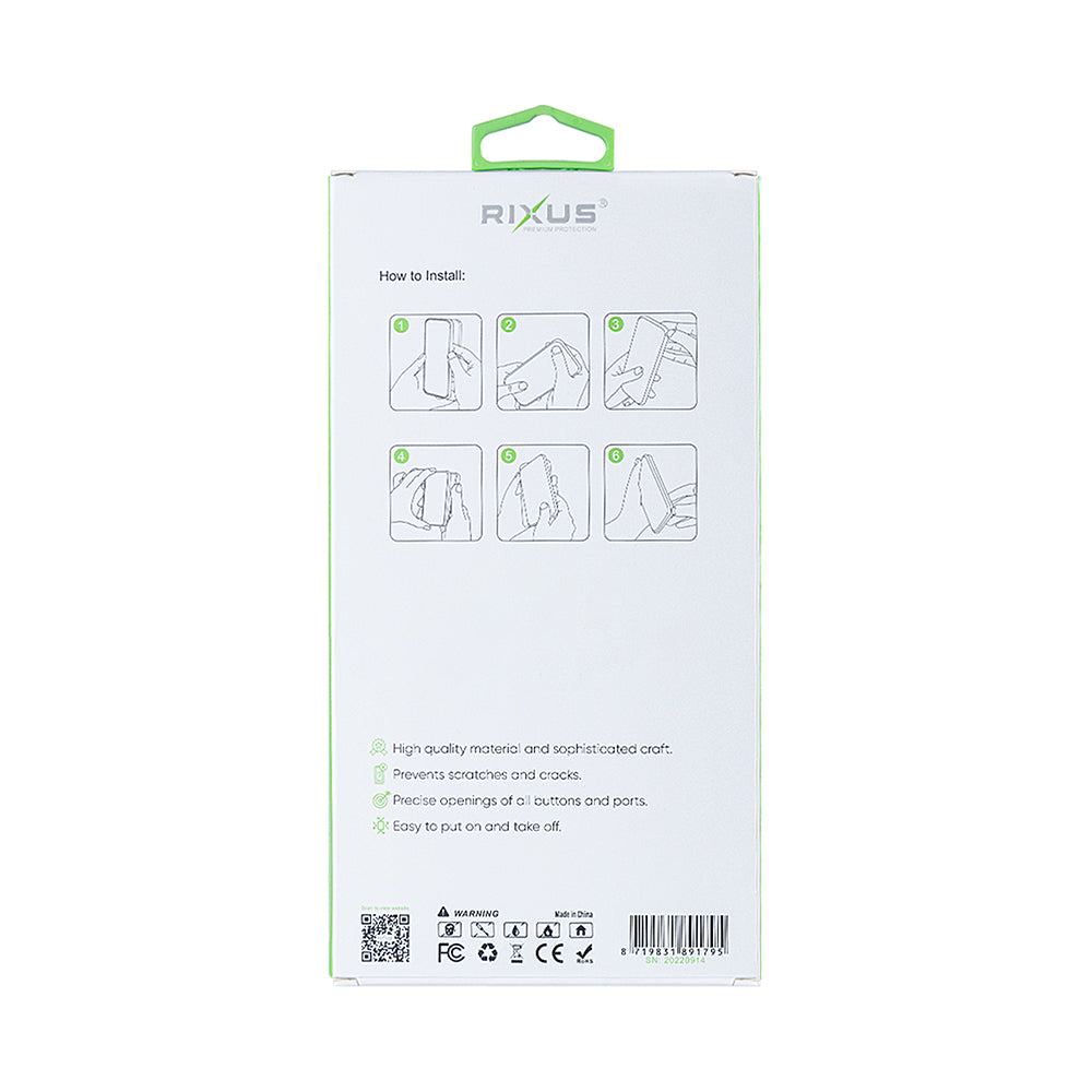 Rixus Anti-Burst Case With MagSafe For Samsung Galaxy A36 Transparent