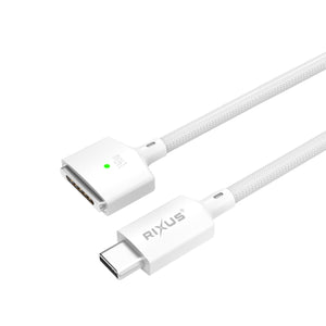 Rixus RXUC140 USB-C To MagSafe 3 Cable 140W White