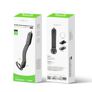 Rixus RXHM90 Bendable All-Round MagSafe Car Holder Black