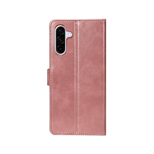 Rixus Bookcase For Samsung Galaxy A36, A37 Pink