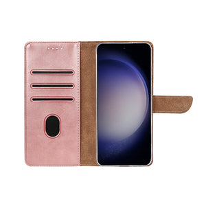 Rixus Bookcase For Samsung Galaxy A36, A37 Pink