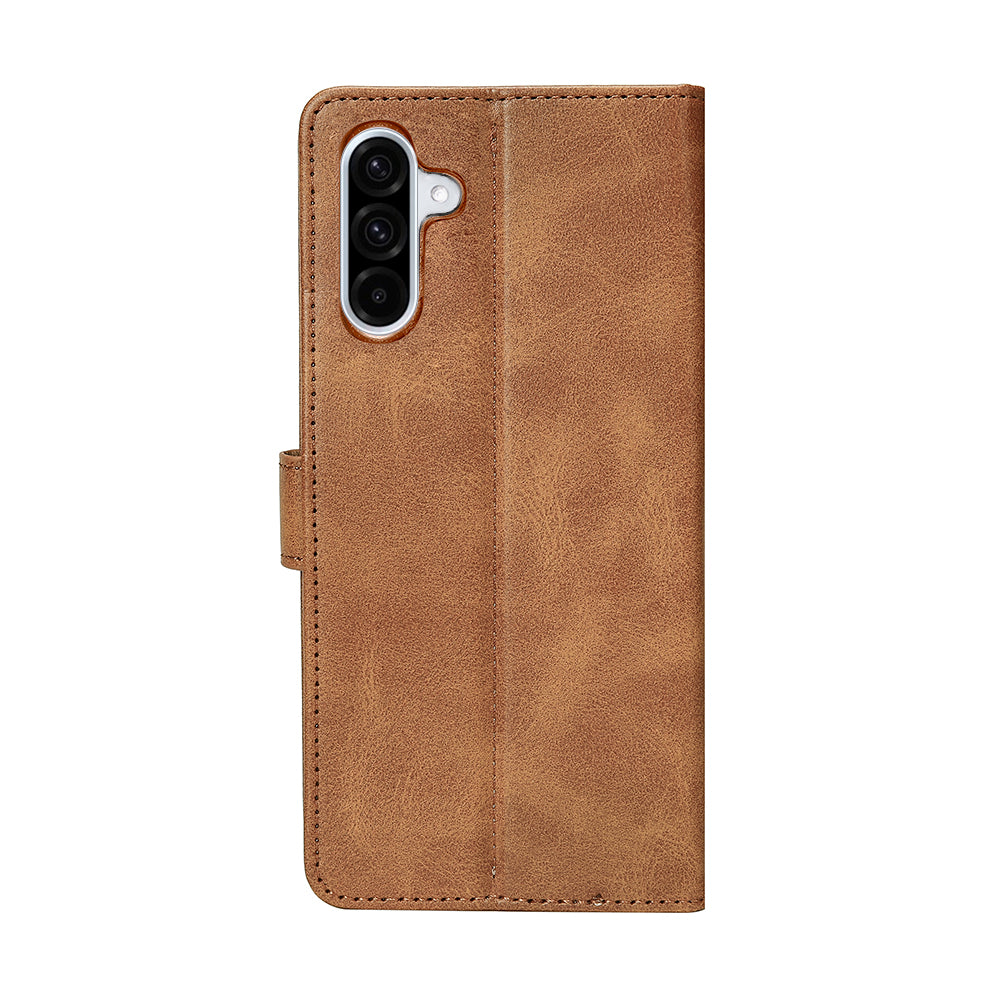 Rixus Bookcase For Samsung Galaxy A36, A37 Light Brown
