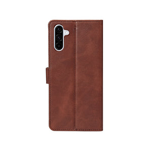 Rixus Bookcase For Samsung Galaxy A36, A37 Brown