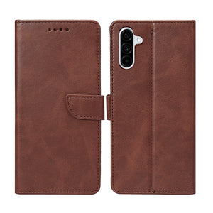 Rixus Bookcase For Samsung Galaxy A36, A37 Brown