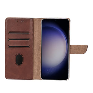 Rixus Bookcase For Samsung Galaxy A36, A37 Brown