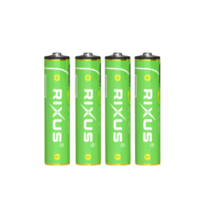 Rixus RXAA07 Rechargeable AAA Battery 880mWh With USB-C Cable 4-Pack