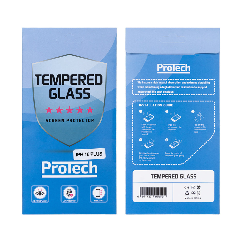 For iPhone 16 Plus Tempered Glass 2.5D