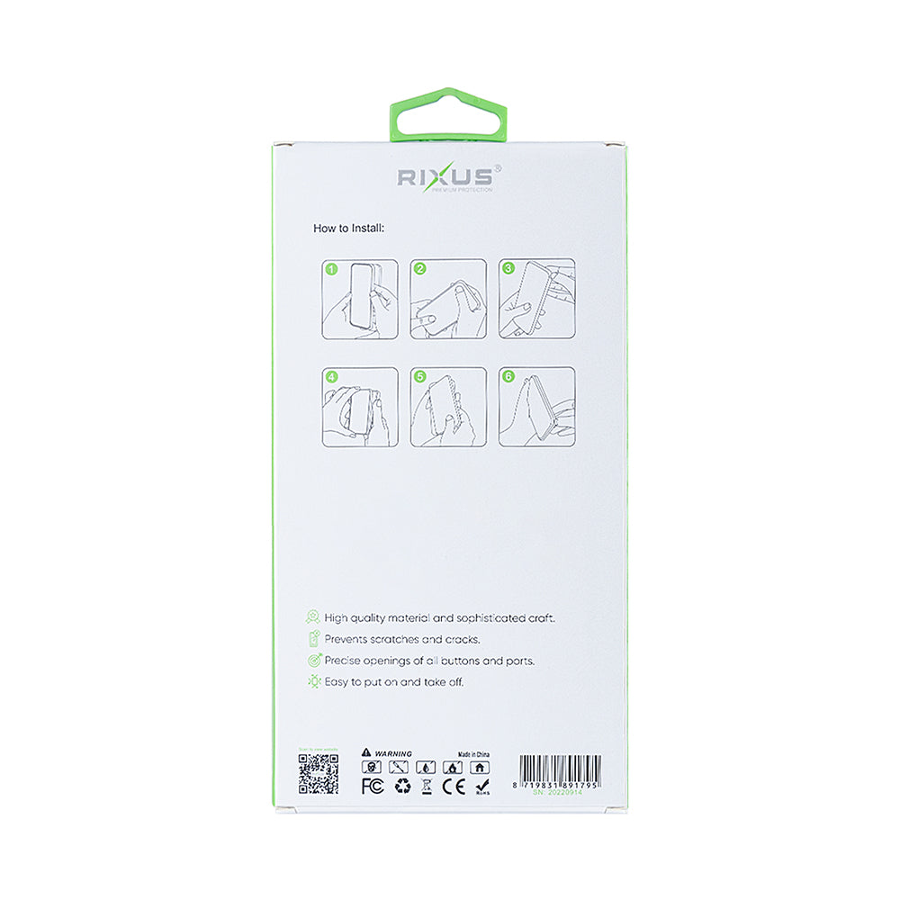 Rixus Anti-Burst Case With MagSafe Compatible For Samsung Galaxy A26, A17 Transparent