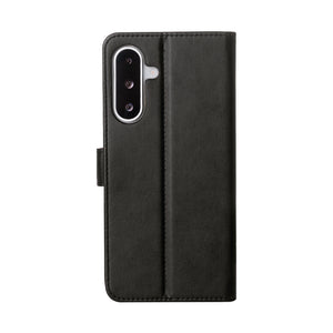 Rixus Bookcase For Samsung Galaxy A26, A17 Black