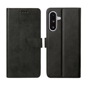 Rixus Bookcase For Samsung Galaxy A26, A17 Black
