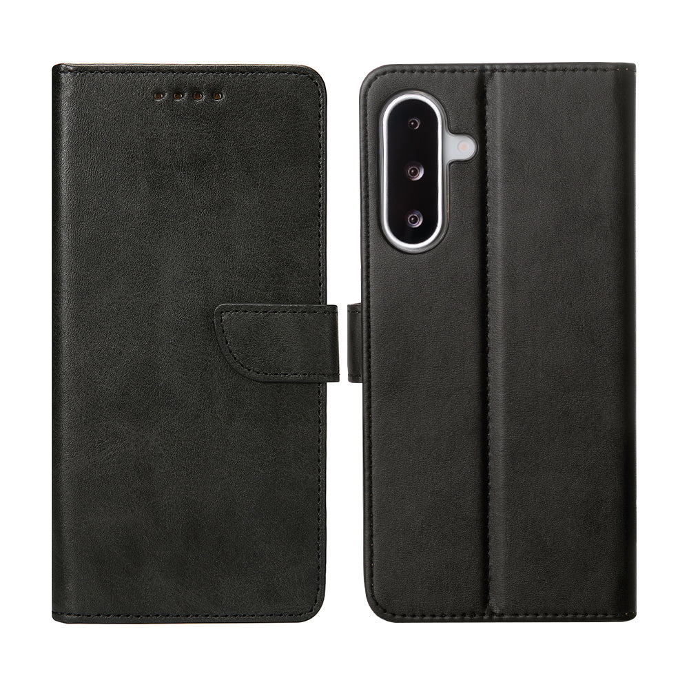 Rixus Bookcase For Samsung Galaxy A26, A17 Black