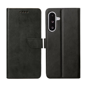 Rixus Bookcase For Samsung Galaxy A26, A17 Black