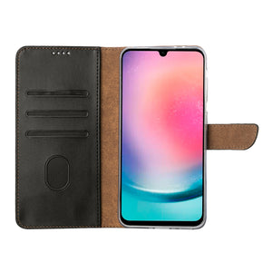 Rixus Bookcase For Samsung Galaxy A26, A17 Black