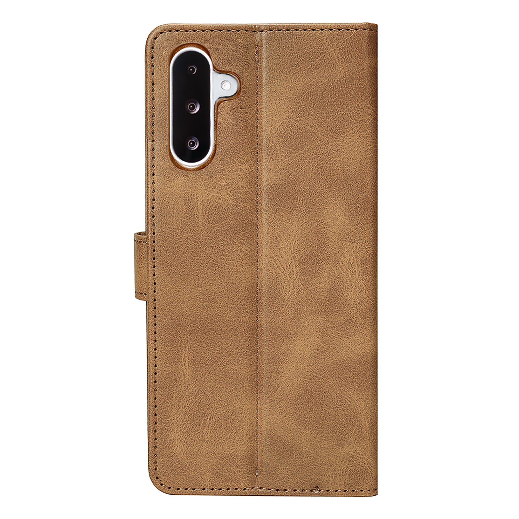 Rixus Bookcase For Samsung Galaxy A26, A17 Light Brown