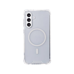 Rixus Anti-Burst Case With MagSafe Compatible For Samsung Galaxy A56 Transparent