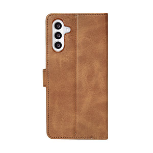 Rixus Bookcase For Samsung Galaxy A56 Light Brown
