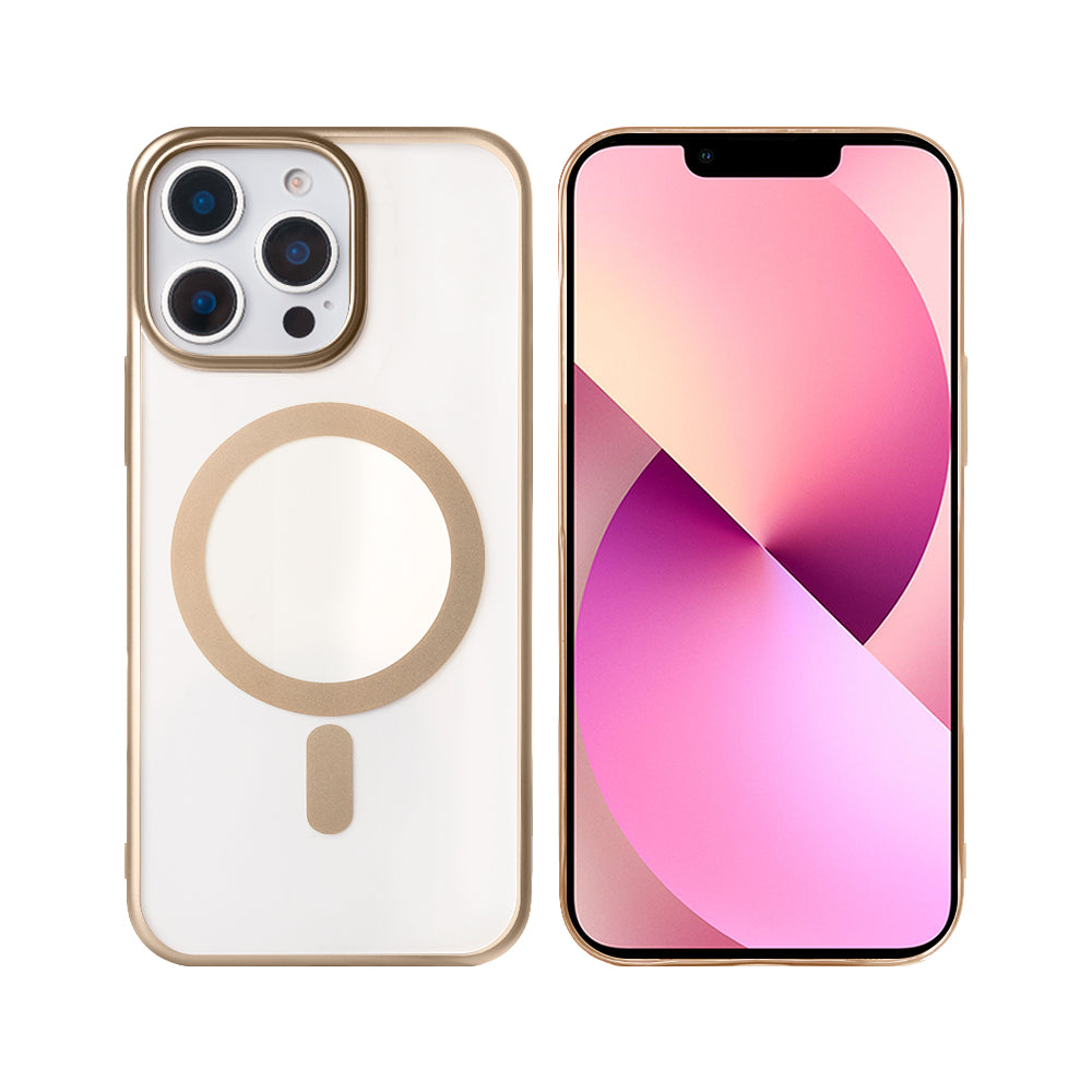 Rixus Instinct Mag Case For Apple iPhone 12 Pro Max Desert Titanium