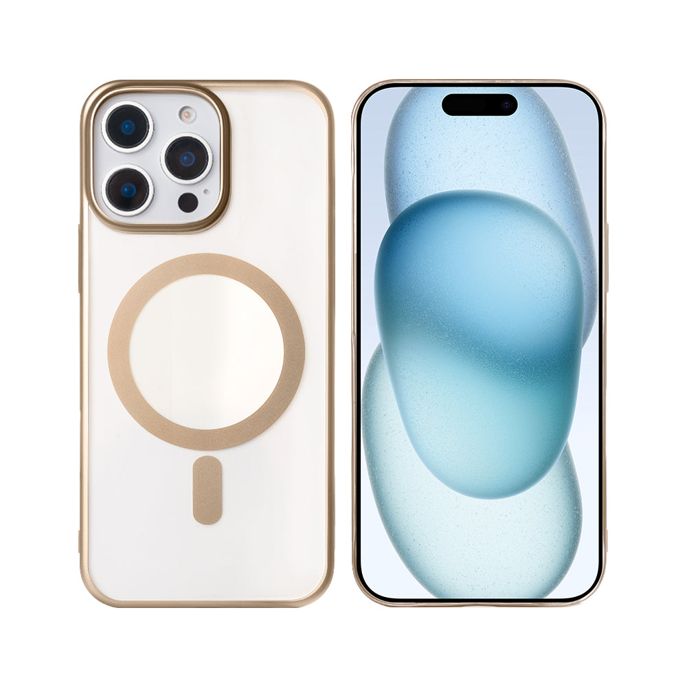 Rixus Instinct Mag Case For Apple iPhone 14 Pro Desert Titanium