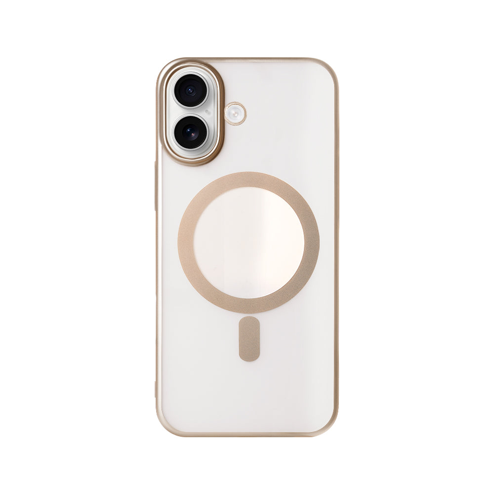 Rixus Instinct Mag Case For Apple iPhone 16 Plus Desert Titanium