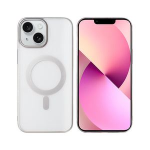 Rixus Instinct Mag Case For Apple iPhone 13, 14 Silver