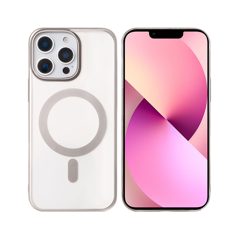 Rixus Instinct Mag Case For Apple iPhone 13 Pro Titanium Grey
