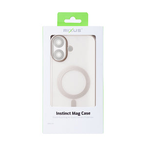 Rixus Instinct Mag Case For Apple iPhone 16 Plus Titanium Grey