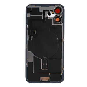 For Apple iPhone 16 Back Glass With NFC, Enlarged Camera Frame White Compatible