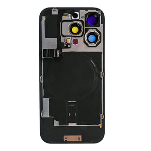 For Apple iPhone 16 Pro Max Back Glass With NFC, Enlarged Camera Frame Black Titanium Compatible
