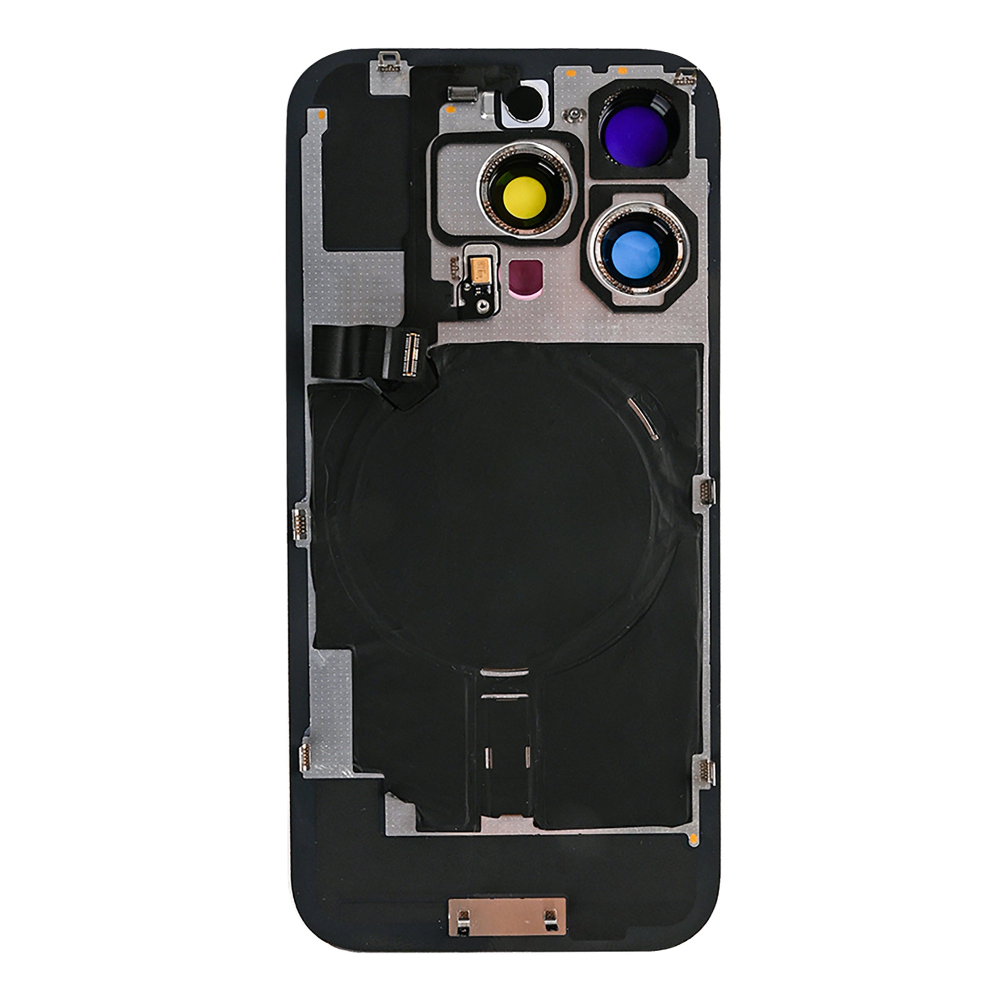 For Apple iPhone 16 Pro Max Back Glass With NFC, Enlarged Camera Frame White Titanium Compatible