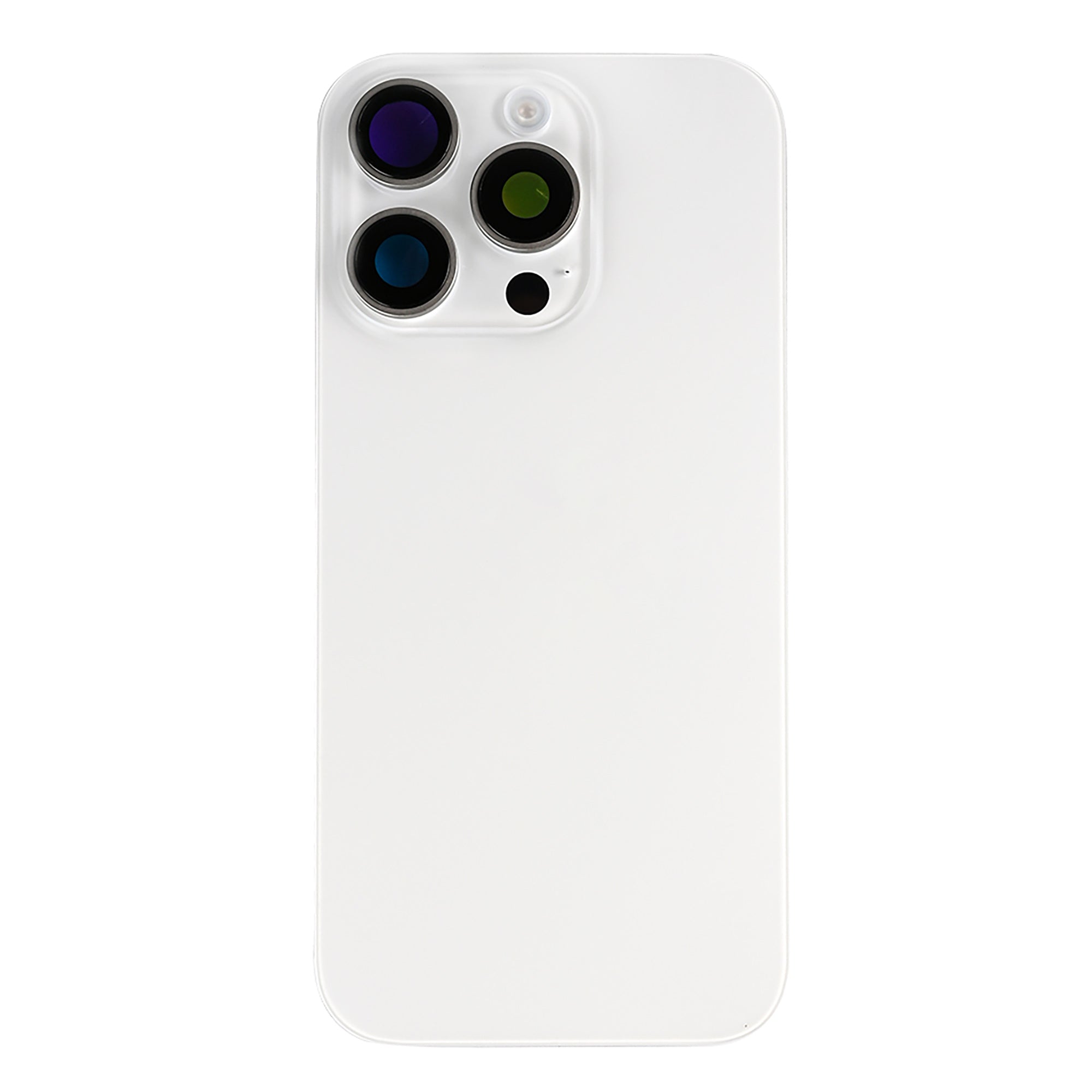 For Apple iPhone 16 Pro Max Back Glass With NFC, Enlarged Camera Frame White Titanium Compatible
