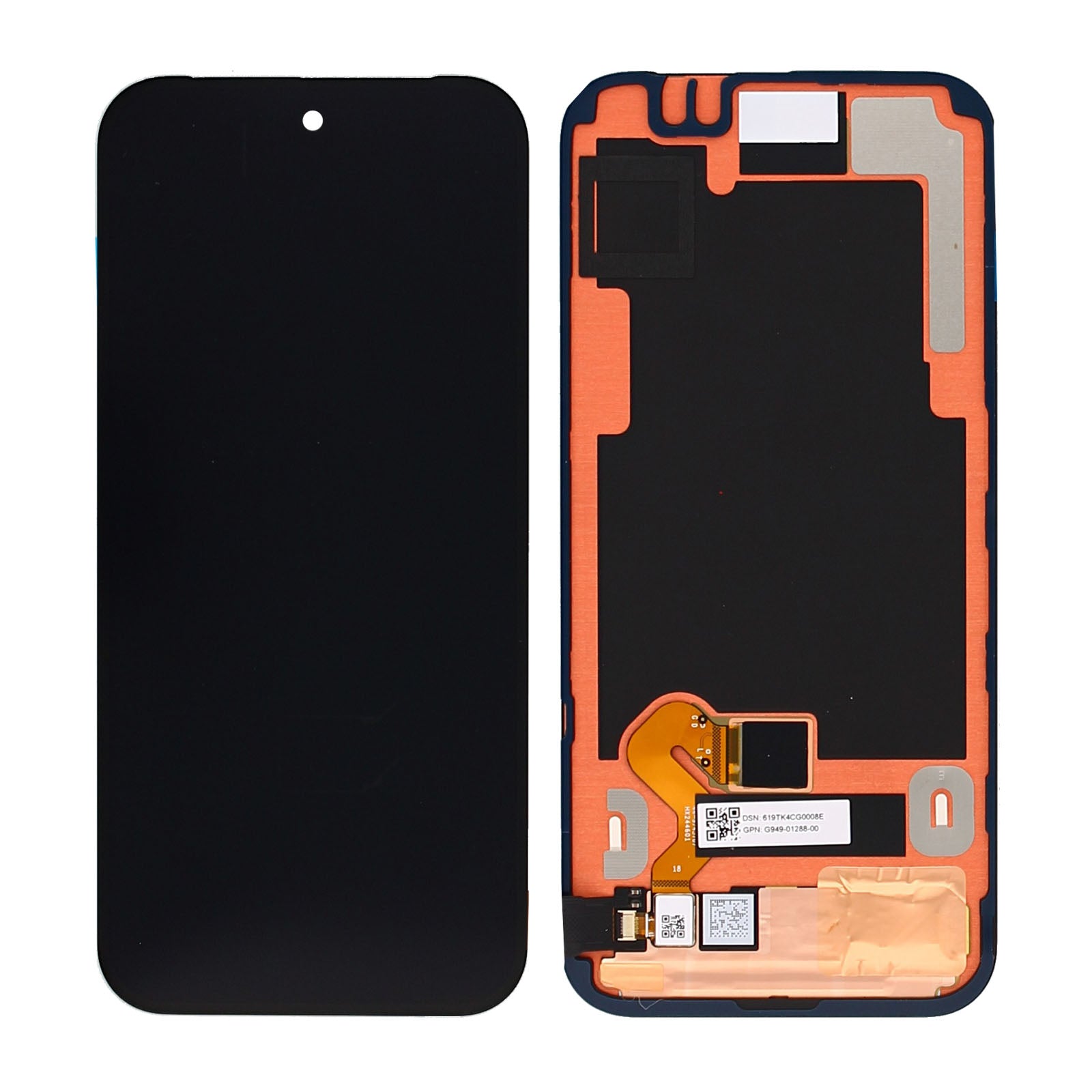 Google Pixel 9 Display And Digitizer Without Frame Black Service Pack