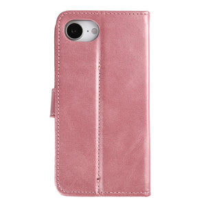 Rixus Bookcase For Apple iPhone 16e, 17e Pink