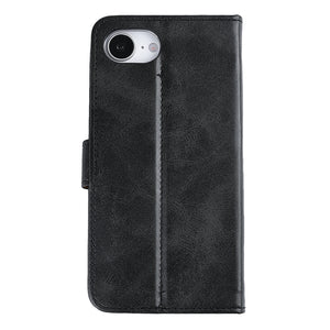 Rixus Bookcase For Apple iPhone 16e, 17e Black