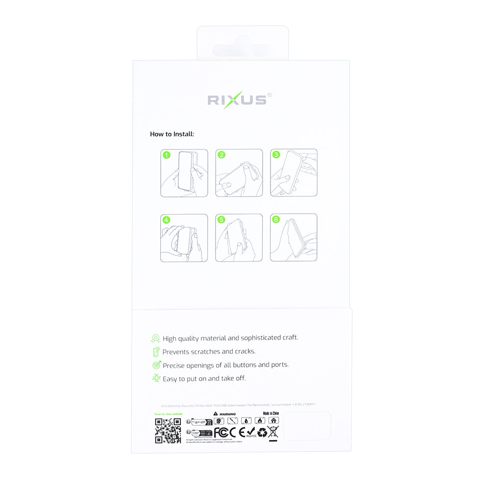 Rixus Mag Carbon With MagSafe For Apple iPhone 16e Titanium Grey