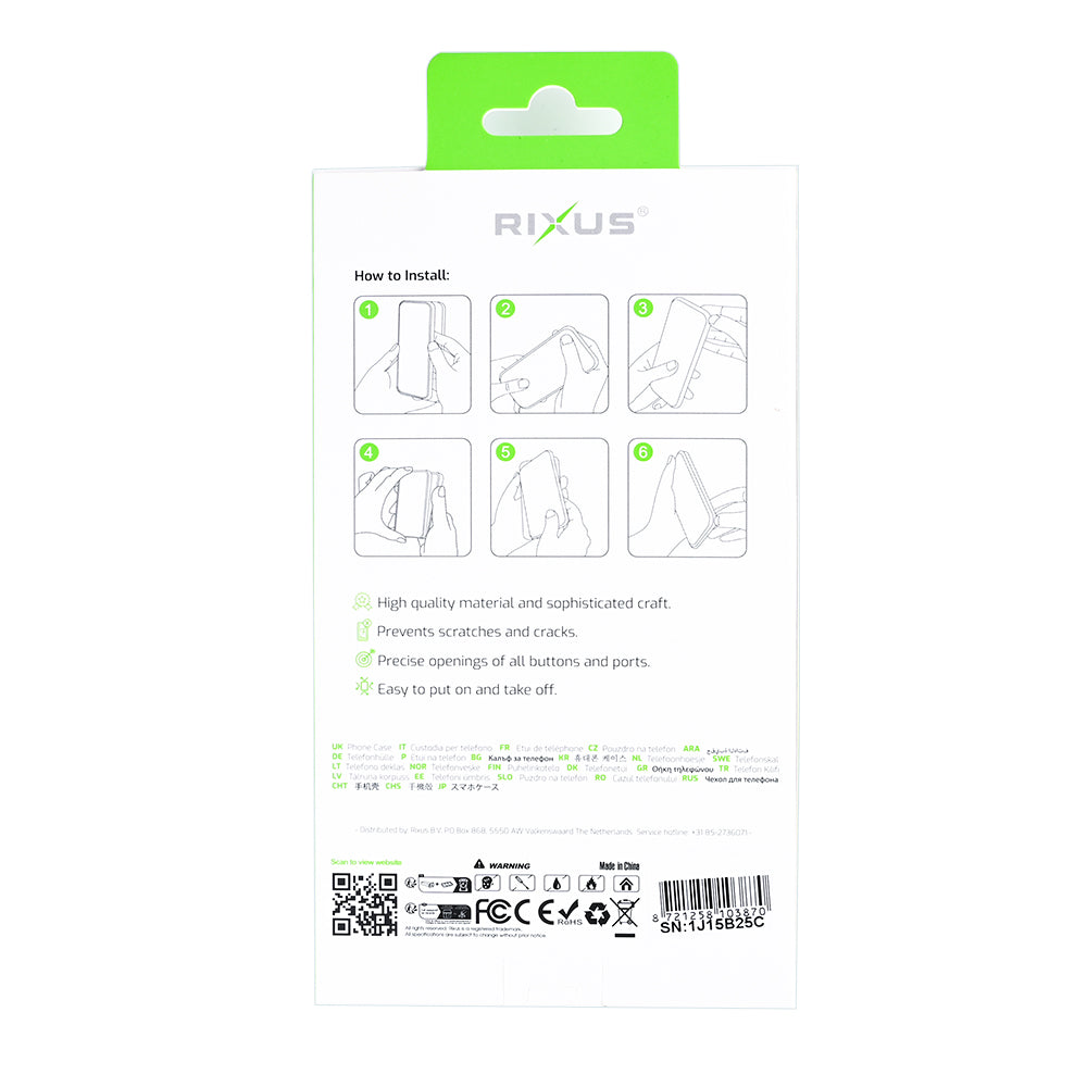 Rixus Instinct Mag Case For Apple iPhone 16e Silver