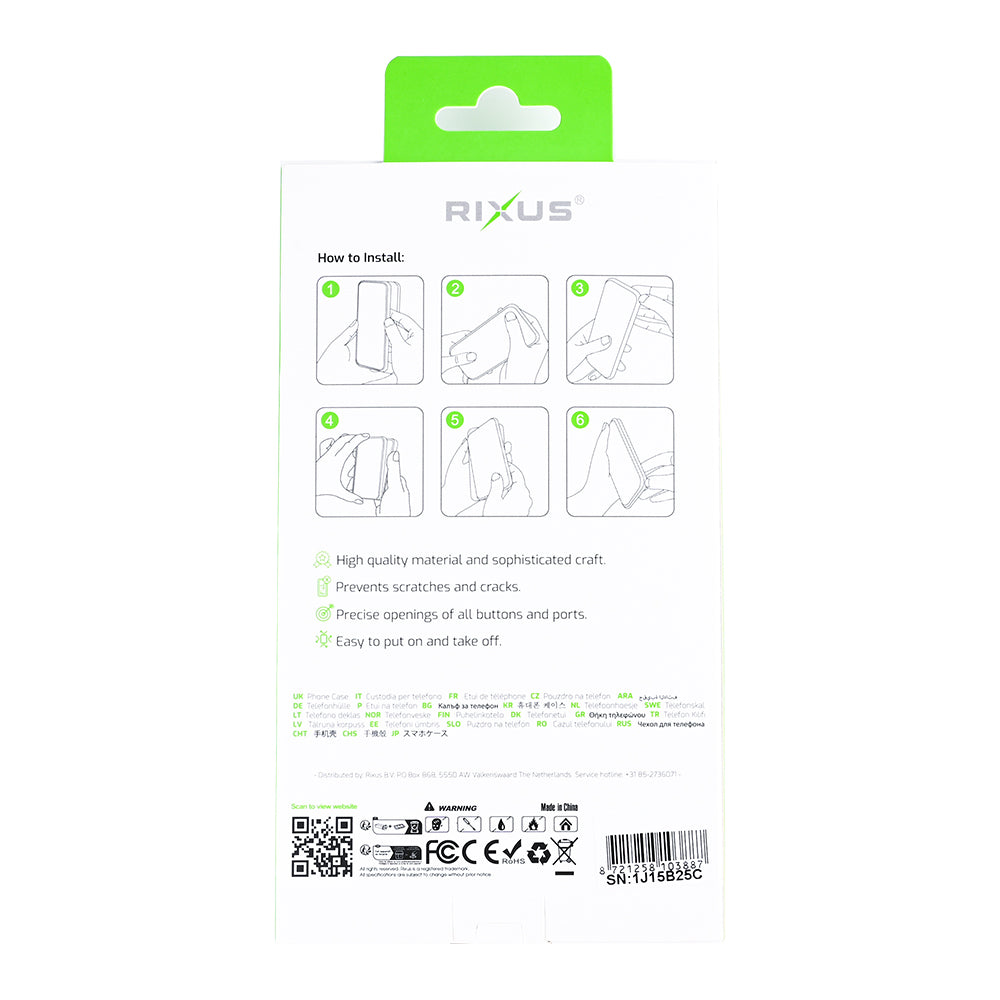 Rixus Instinct Mag Case For Apple iPhone 16e Titanium Grey