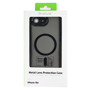 Rixus Classic 04 Case With MagSafe For Apple iPhone 16e Black