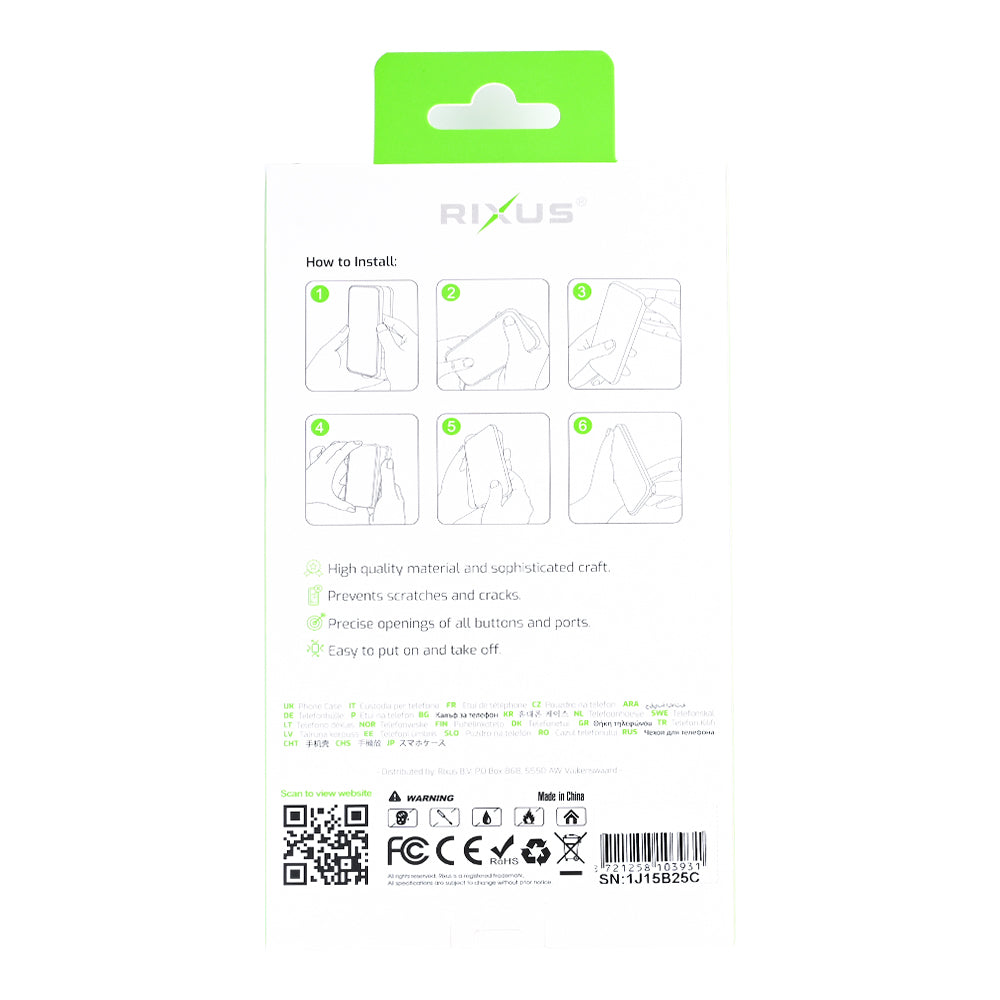 Rixus Classic 04 Case With MagSafe For Apple iPhone 16e Grey