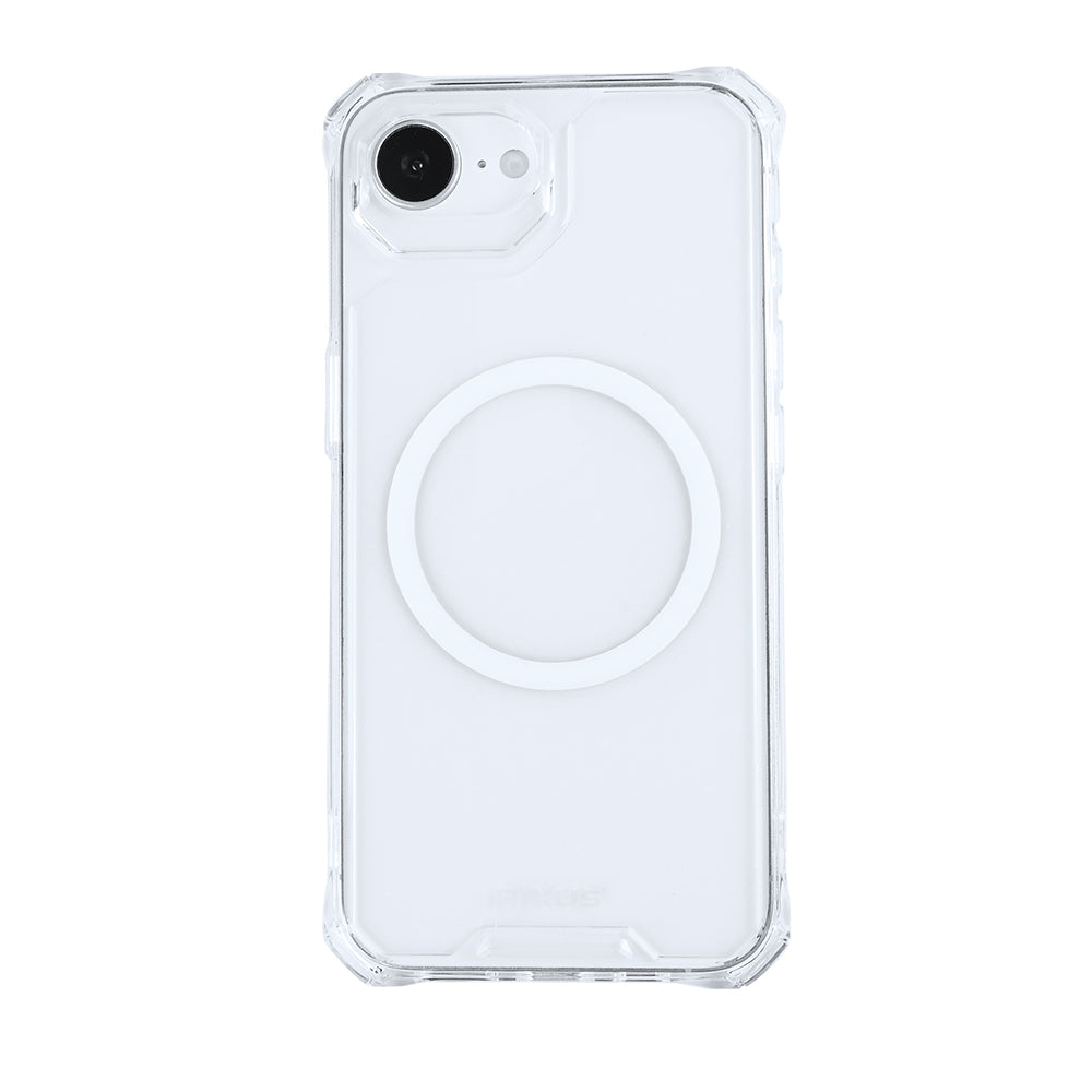 Rixus Armor-X Anti Shock Case With MagSafe For Apple iPhone 16e Transparent