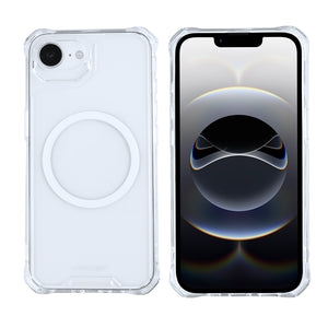 Rixus Armor-X Anti Shock Case With MagSafe For Apple iPhone 16e Transparent