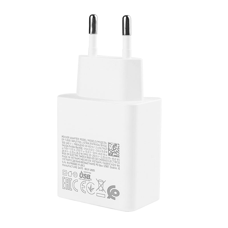 Samsung EP-T4510 Super Fast Power Adapter 45W White Original (Bulk)