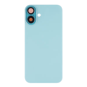 For Apple iPhone 16 Plus Back Glass Without NFC, Enlarged Camera Frame Teal Compatible